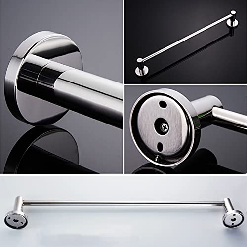Porte-serviettes en acier inoxydable réglable 40 cm support mural à vis - 7