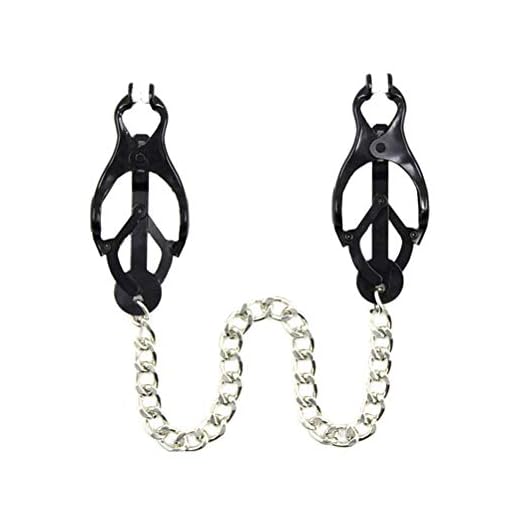 Amosfun Sujetador de niple de pecho con juguetes de coqueteo de cadena para amantes de parejas Juegos para adultos