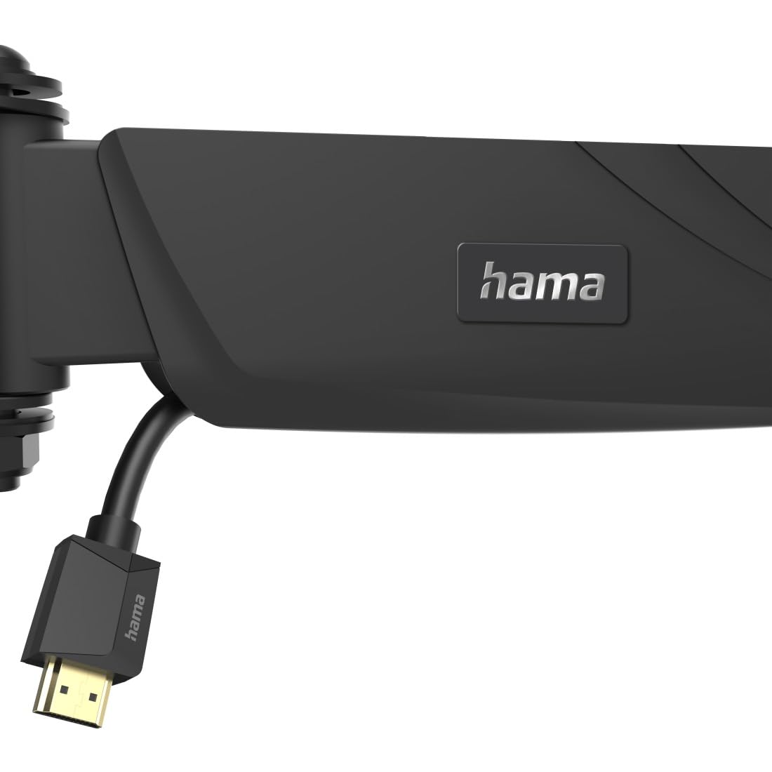 Hama Support Mural TV Pivotable Inclinable Dispositif Antivol Garantie 10 Ans (TV 19" à 48", 122cm 20kg Max, Inclinaison - 5/+15°, Rotation 180°, VESA 200x200 Max, Chevilles Fischer) Noir