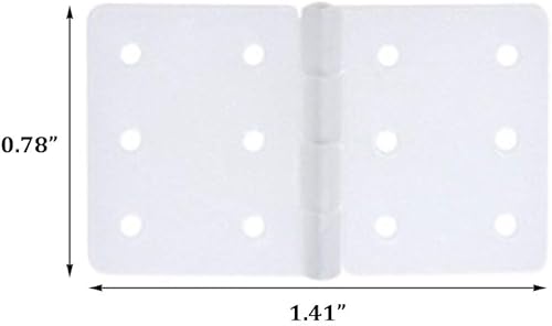 Miniatura 2 de Bisagras de nylon ancladas W0,78 pulgadas y piezas de avión modelo de avión RC de L1.41 pulgadas