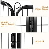 Yaheetech Freilaufgehege für Kleintiere Welpenauslauf mit Tür Laufgitter Welpenfreigehege Hundegehege Laufstall für Hund, Katze, Welpe, Kaninchen 8 Gitter je 80 x 60 cm