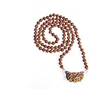Wonder Care Authentic Rudraksh Mala mit Mukhi-Perle - Echte Himalaya-Rudraksha-Samen Religiöse Ornament Rosenkranz Japa Mala Halskette - Importiert aus Nepal [1 Mukhi]