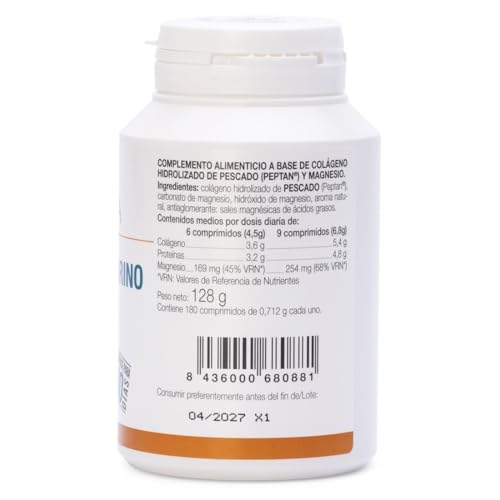 Ana Maria Lajusticia - Colágeno marino con magnesio – 180 comp (sabor limón). Articulaciones fuertes y piel tersa. Regenerador de tejidos con colágeno hidrolizado tipo 1 y 2. Envase para 30 días. - imagen 3