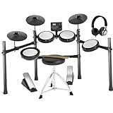 La batería es portátil y plegable para facilitar su almacenamiento y práctica en casa. Utilice nuestros auriculares para practicar en silencio sin molestar a nadie.