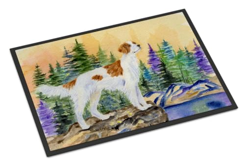 Caroline's Treasures SS8146MAT Setter Doormat 18x27 Front Door Mat Indoor Outdoor Rugs for Entryway, Non Slip Washable Low Pile, 18H X 27W