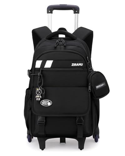 Tanou Sac Dos Roulettes pour Garçons, 28L Cartable...