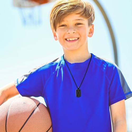 Basketball Bible Verse Cross Necklace for Men Stainless Steel Religious Gift Basketball Sports Jewelry for him Kids Boys Men Teens him Boyfriend dad2