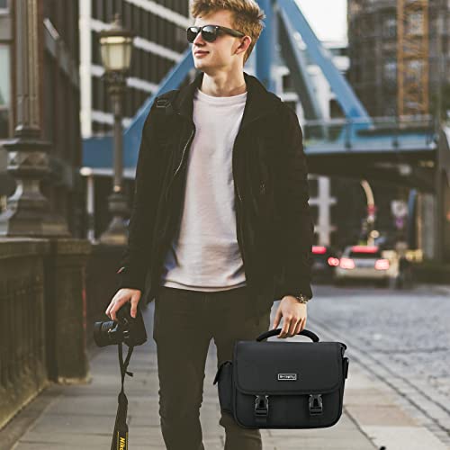 G-Raphy Camera Bag Crossbody Small Camera Case For Dslr Slr (Nikon, Canon,Sony Etc), Miroless Cameras,Lenses, Cables, Accessories #TOP6