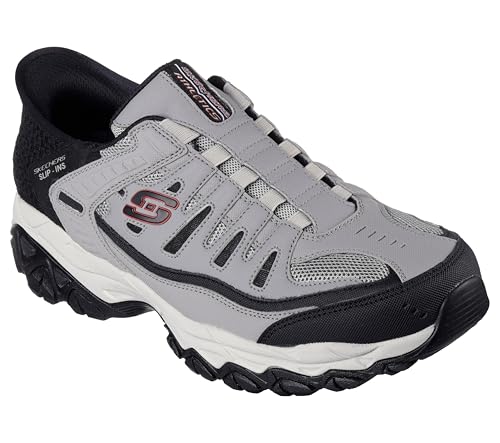 Skechers Men's Afterburn M. Fit Ridgeburn Slip-in Sneaker Gray/Black