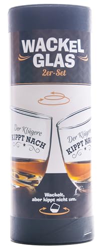 Foto von GILDE 2er Set Whisky-Gläser Rumgläser Wackelglas Schwenkglas, 200 ml Füllmenge