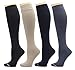 4 Pairs Dr. Motion Therapeutic Graduated Compression Women's Knee-hi Socks…