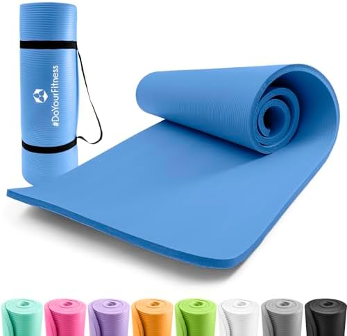 Gym mat including carry straps »Yamuna« (L 183cm x W 61cm…