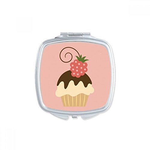 Miroir compact chocolat fraise mignon de poche - 2