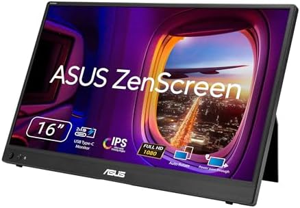 ASUS ZenScreen MB16AHVE 15.6 Inch 1080p Portable Monitor