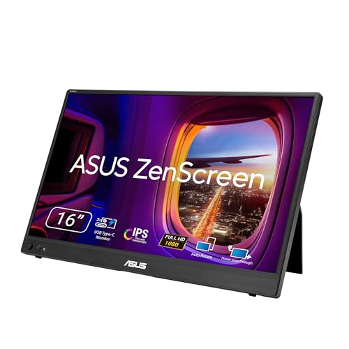 Image of ASUS ZenScreen MB16AHVE 15.6 Inch 1080p Portable Monitor