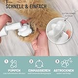 ReaVET Pfotenreiniger für Hunde mit Pfotenschaum, Hundepfoten Reiniger, Pfoten waschen Hund ohne Abspülen, Pfotenpflege mit Hamamelis & Gurke, Dog Paw Cleaner, Paw Foam Cleaner 150ml