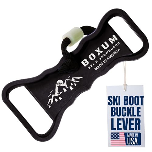 Boxum Ski Boot Buckle Assist Tool - Fiberglass Reinforced Lever Accessory