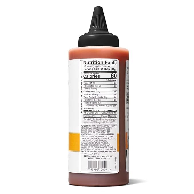 Kinder's Honey Hot BBQ Sauce, 2-pack (15.5 OZ each) With L21 8" Silicone Heat Resistant Baking Basting with Red Brush. image 5