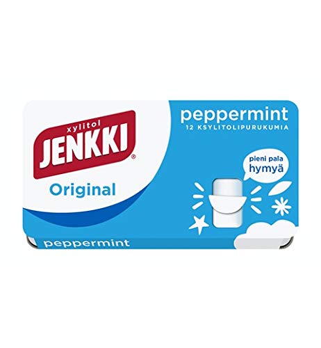 Cloetta Jenkki Xylitol Original Peppermint Chewing gum 18 Box of 18g