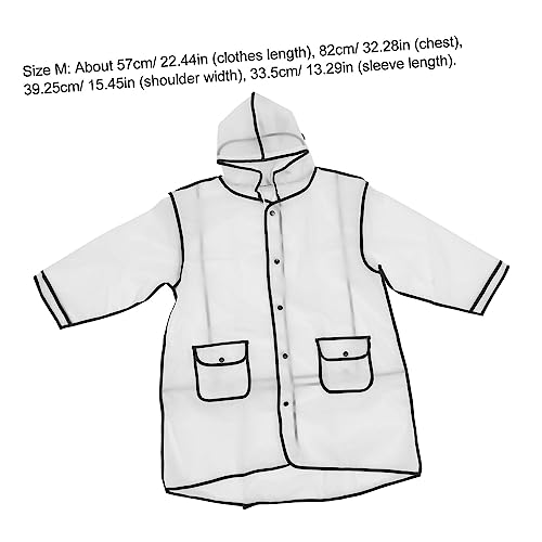 CALLARON Capa De Chuva Transparente De Uma Peça 1 Peça Poncho De Chuva Para Viagem Jaqueta De Chuva