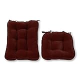 Greendale Home Fashions Standard Rocking Chair Cushion Hyatt fabric, Burgundy