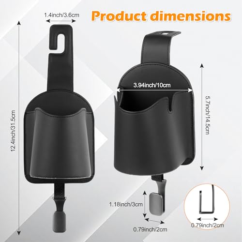 Portavasos multifuncional para carro 3 en 1 naranja miniatura 5