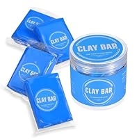 Reinigungsknete Auto Car Clay Bar 4PCS 400g hochwertige Reinigungsmasse Lackreinigungsknete zur effektiven Lack- und Felgenreinigung, Scheiben- und Lackierungspflege (1, Blue)