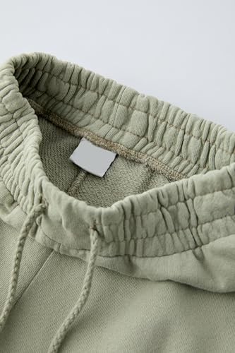 Image of Alan Jones Clothing Girls Mid Rise Solid Cotton Wide Leg Trackpant | French Terry Fabric | Relaxed Fit