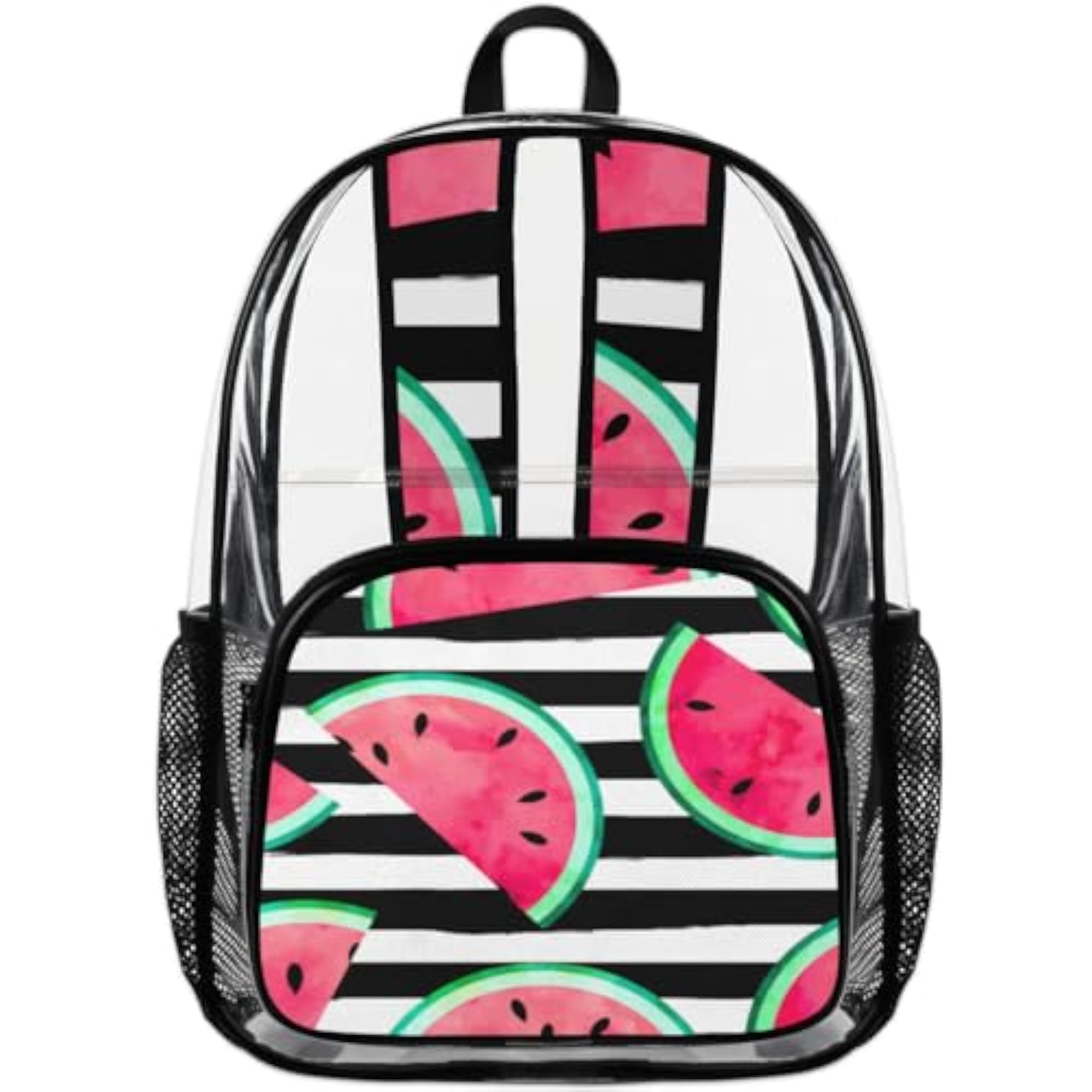 Summer Fruit Clear Backpack with Laptop Compartment