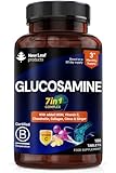 Glucosamine and Chondroitin High Strength 7-in-1 with MSM,Collagen,Vitamin C, Citrus & Ginger Joint Care Supplements for Men & Women - 180 Tablets