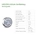 EEMB 4PACK LIR1254 Rechargeable Battery 3.7V Lithium-ion Button Batteries Coin Cell Battery for WF1000XM3 WF1000XM4 WF-SP900 Headphones Wearable Device Watch