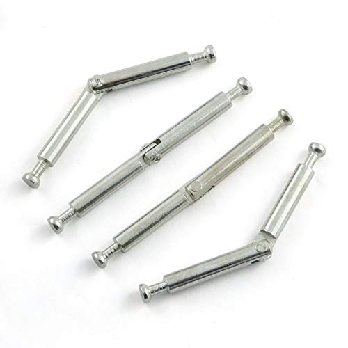 PZRT 4Set Furniture Hardware Double End Head Rod Connection Cam Fittings Furniture Board Panel Connection Accessories 84mm - Thumbnail 2