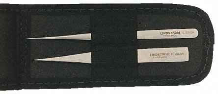 LINDSTROM 9858-2 Piece Fine Tip Tweezer Set Supplied with PVC Pouch
