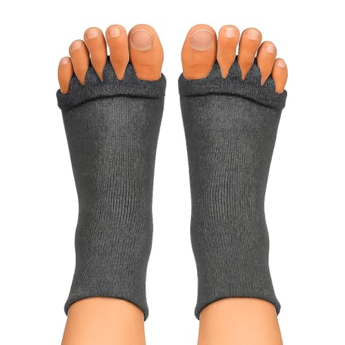 Image of Compression Foot Sleeves for Plantar Fasciitis Pain Relief | Open Toe Ankle Support Socks for Men & Women | Arch Support, Heel & Foot Pain Relief | Breathable, Stretchable | Multicolor ( Free Size)
