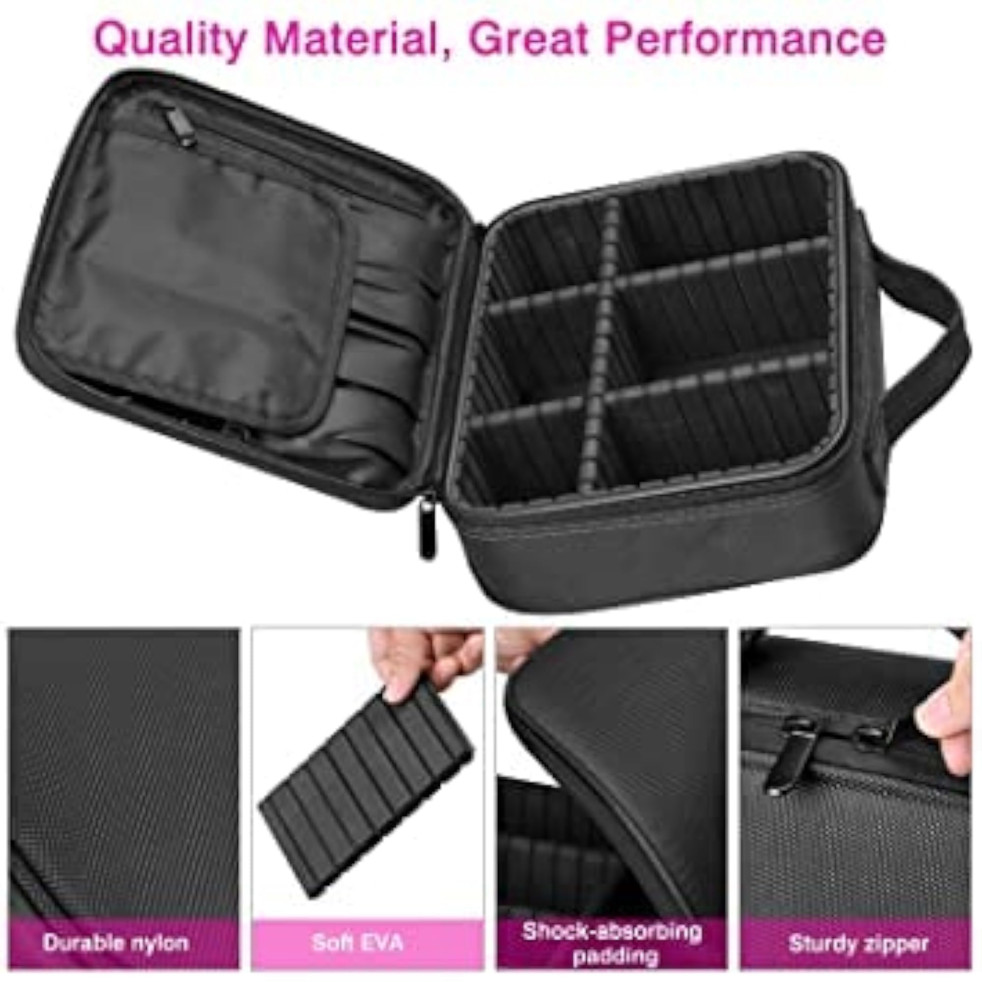 Nylon Cosmetic Makeup Kit Storage Organizer Case