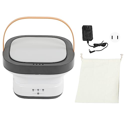 Máquina de Lavar Dobrável Portátil, 5min 10min Lavando Mini Lavadora de Balde Portátil 6min Desidrat
