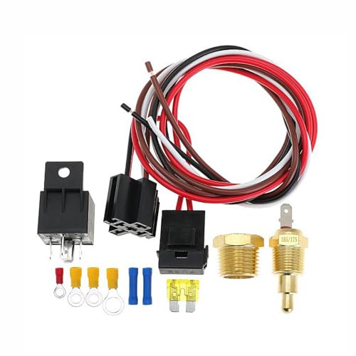 Kit de relais 12V 40A automatique thermo-regulé 85C pour ventilateur auto