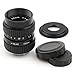 Pixco 25mm F1.4 CCTV Lens for C Mount Camera + 16mm C Mount Film Lens to Micro Four Thirds 4/3 Camera Lens Adapter