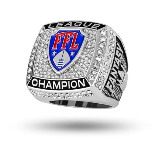 Image of TrophySmack Fantasy Football Stunna Championship Ring, Silver Finish
