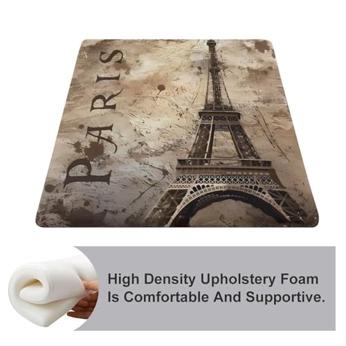 Cojín de espuma viscoelástica de la Torre Eiffel de París con funda premium extraíble 4