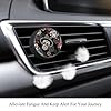 VAPOKF 2 PCS Vent Clips Car Air Freshener with Dia de Los Muertos Day of the Dead Sugar Skulls Prints, Aromatherapy Essential Oil Diffuser #4