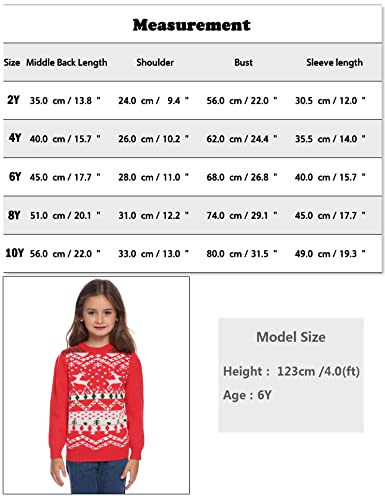 Image of Cowasto Mens Crewneck Christmas Sweater Family Matching Sets Knitted Sweater Pullover