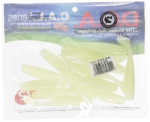 D.O.A. Lures Shad Tails Nite Glow 305 C.A.L