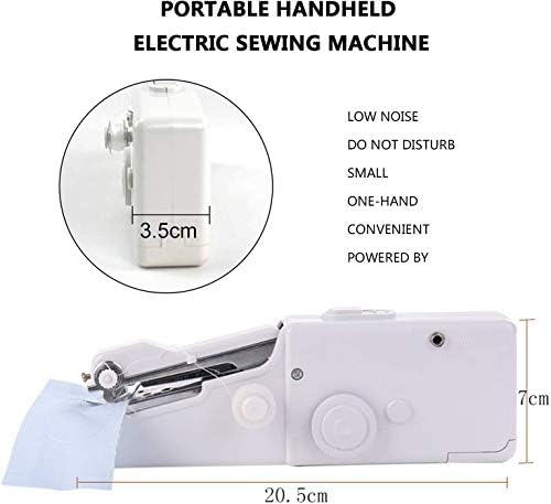 Mini Sewing Machine, Handheld Stitch Machine Portable Sewing Machine with Extra Sewing Accessaries, Electric Sewing Machine for DIY Clothes Crafts and Home Travel, 8.27x2.56x1.38inch