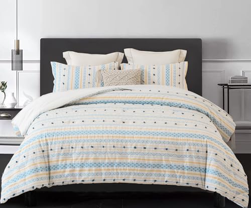 Washed Double Layer Muslin Comforter Set - King, 3-piece