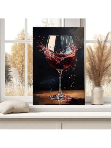 Impression sur toile vin rouge haute définition style galerie - 2