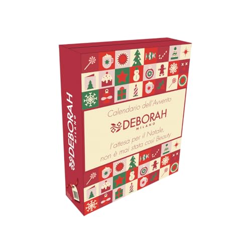 Deborah Milano - Calendario dell'Avvento Make Up, contiene 24 sorprese Beauty, Set Regalo con prodotti Make up e Beauty