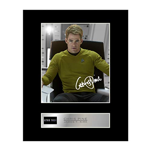 Chris Pine - James T. KIRK Photo dédicacée encadrée Star Trek Cover