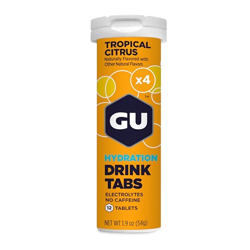 GU Energy Hydration Drink Tabs - Electrolyte Tablets for Fitness