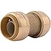 SharkBite U016LFA4 Straight Coupling Plumbing Fitting, 3/4 Inch, PEX Fittings, Push-to-Connect, Coupler, Copper, CPVC